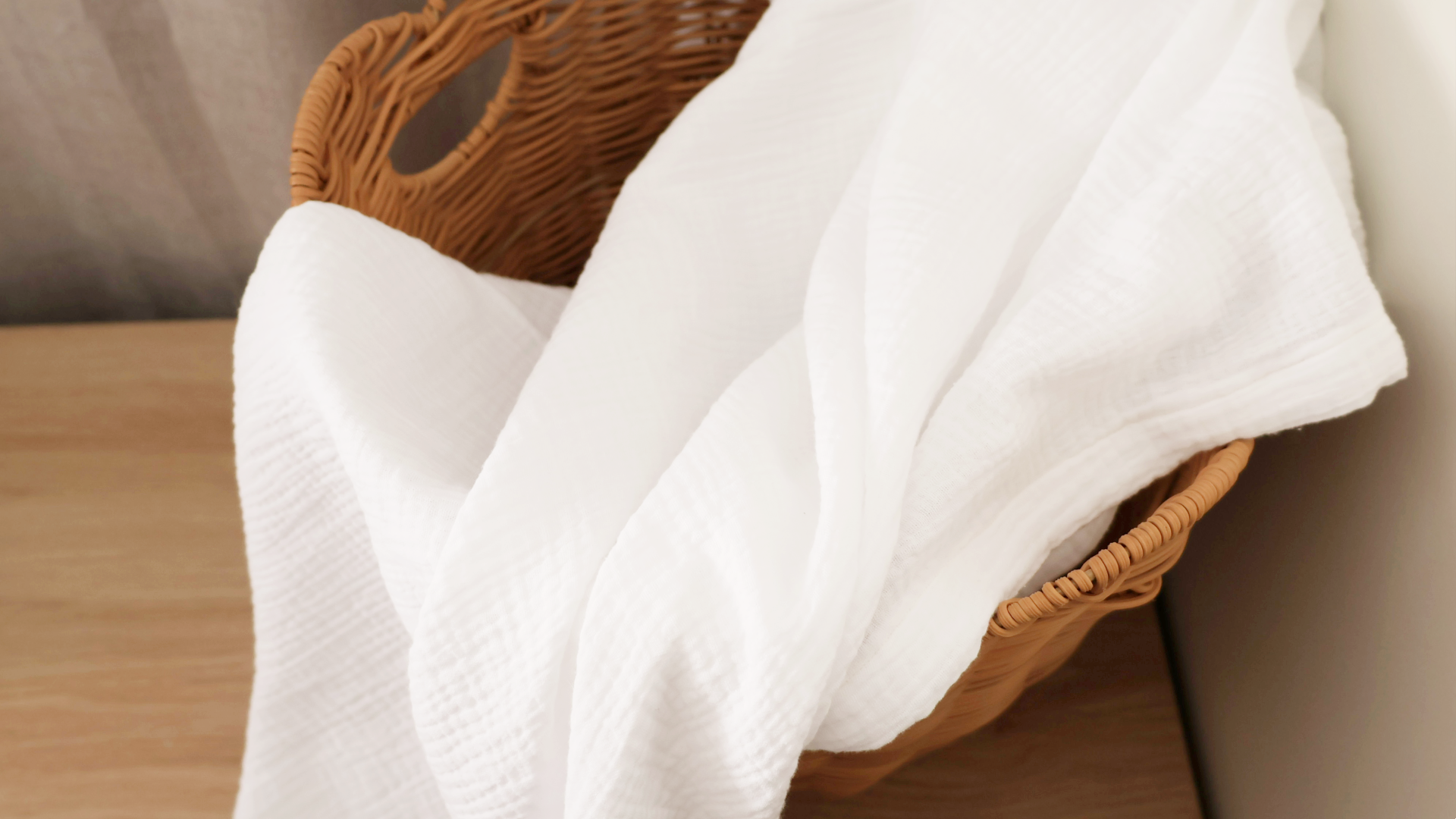 White Muslin Blanket Organic Cotton