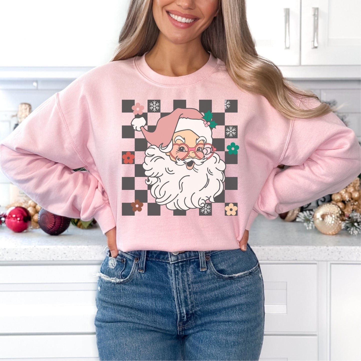 Pink Retro Santa