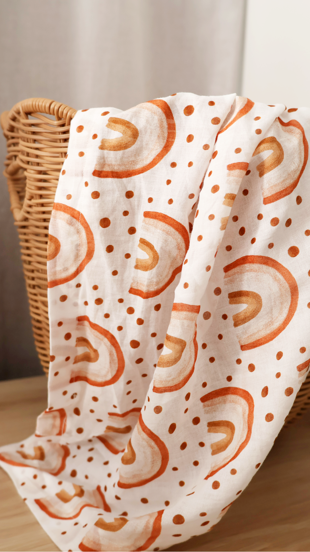 Rainbow Muslin Blanket Organic Cotton