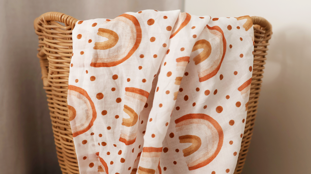 Rainbow Muslin Blanket Organic Cotton