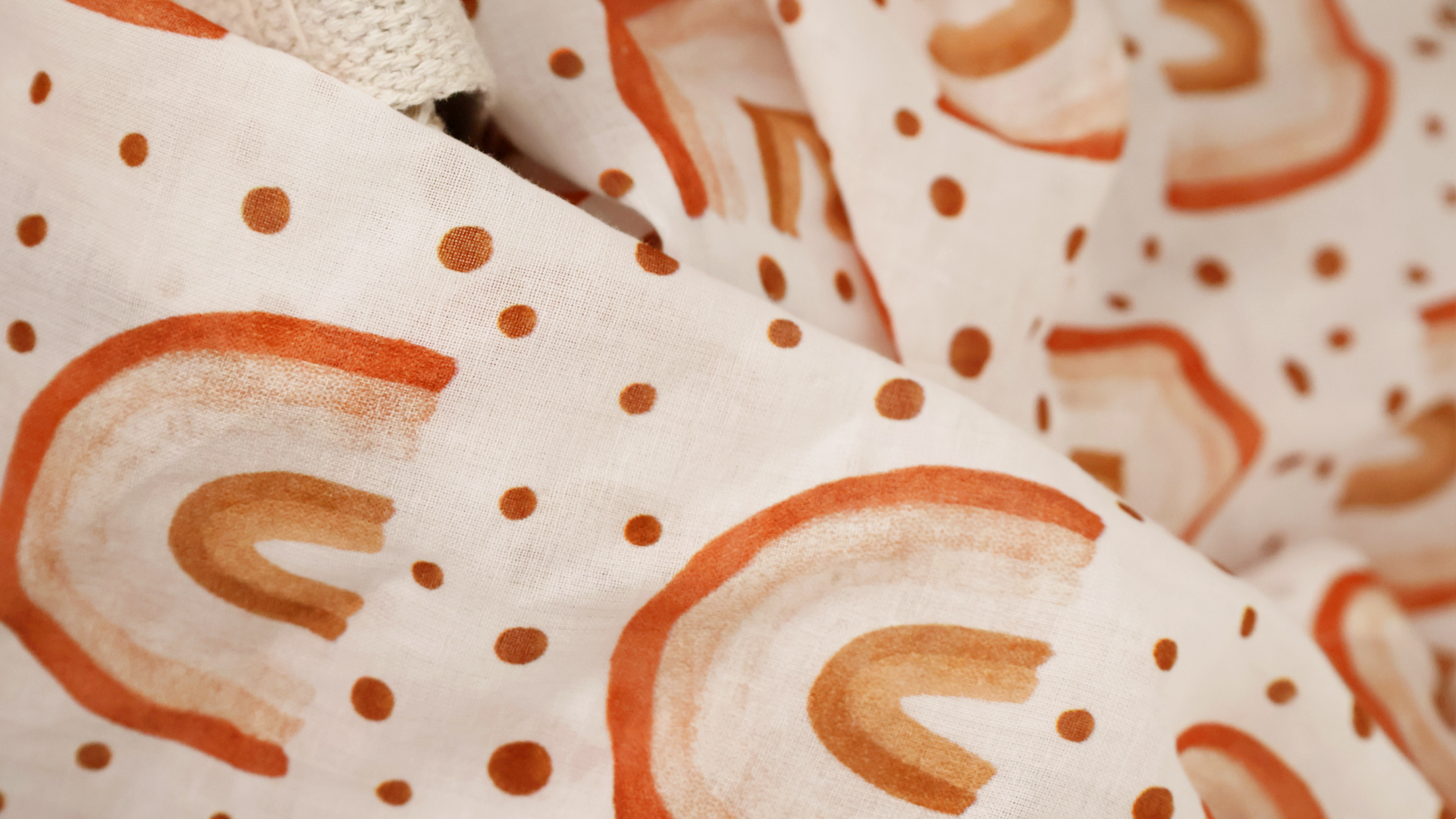 Rainbow Muslin Blanket Organic Cotton