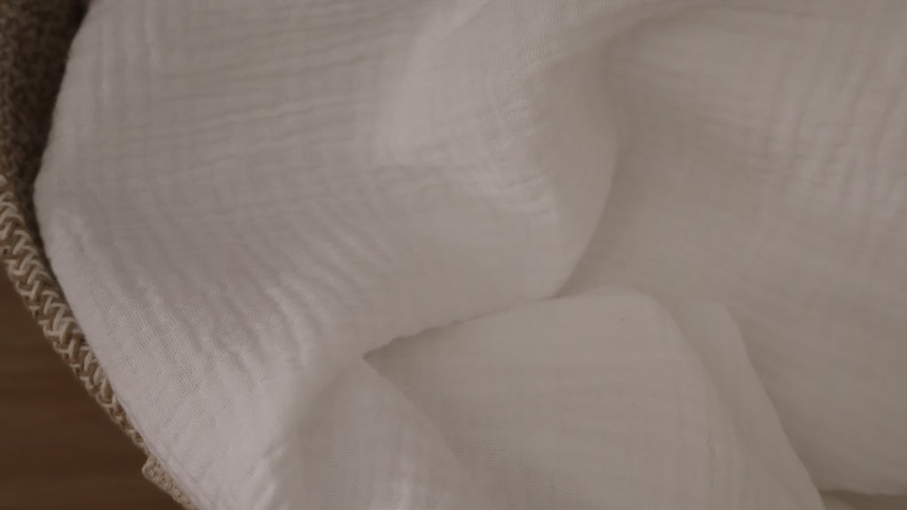 White Muslin Blanket Organic Cotton