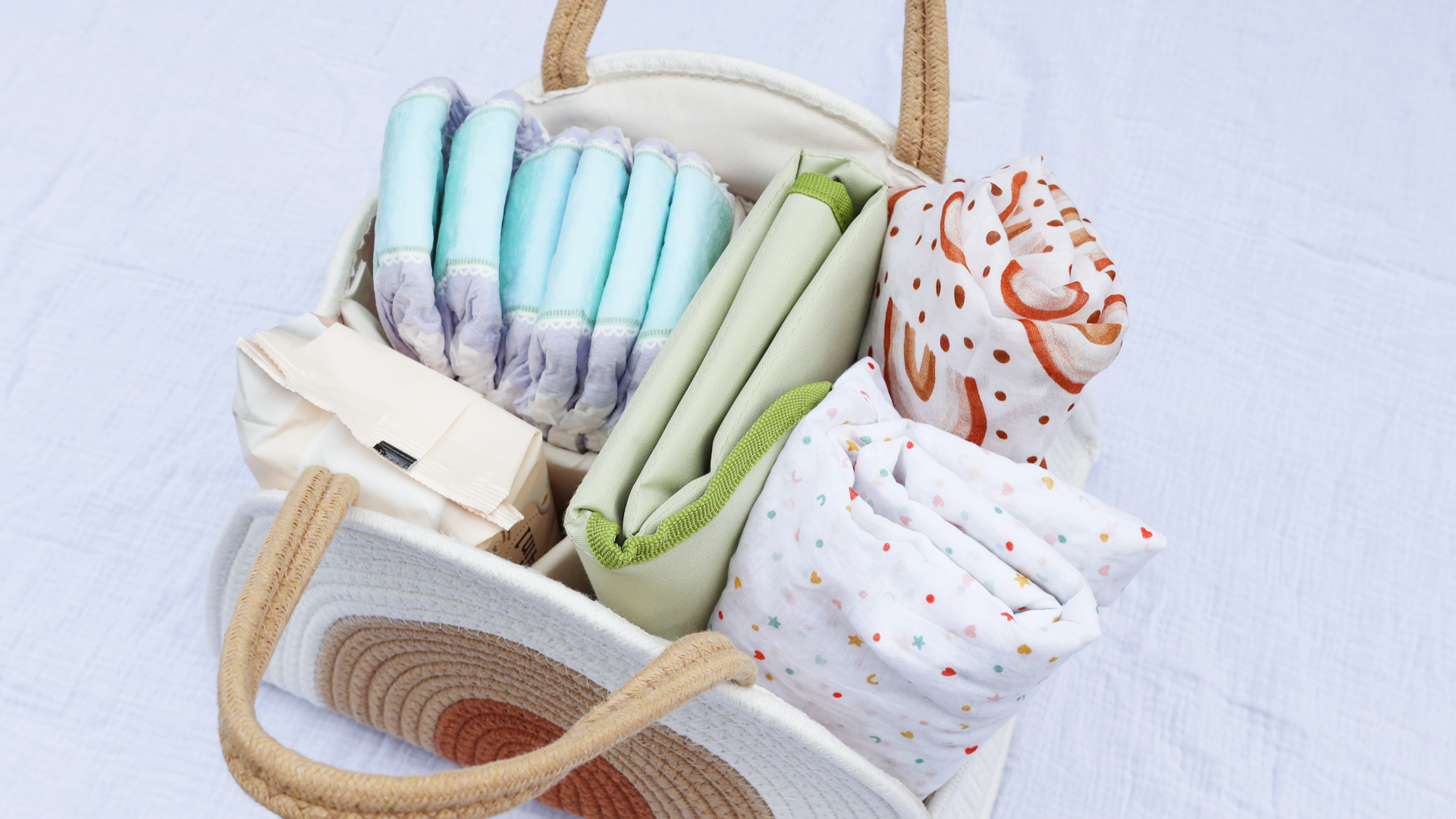 Rainbow Baby Nappy Caddy